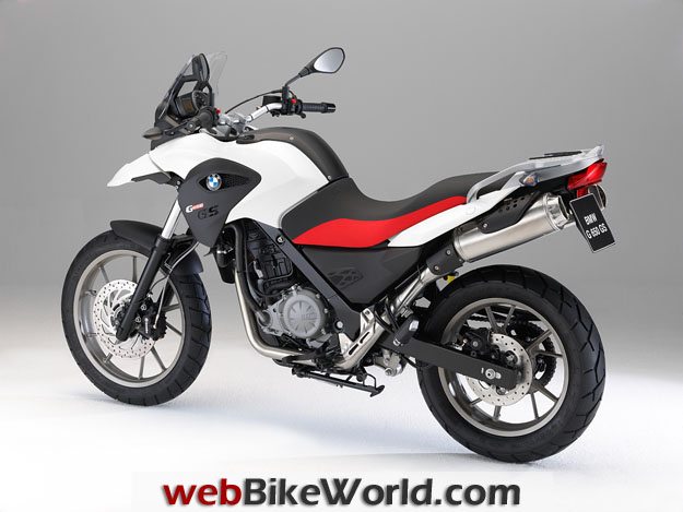 Bmw motorcycles 650gs red