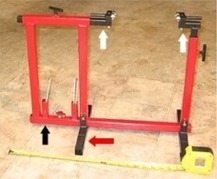 Motorcycle wheel tire balancer operation