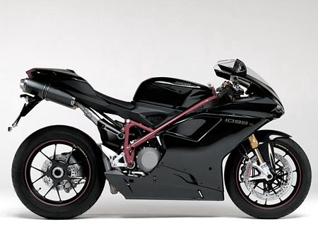 black ducati 1098