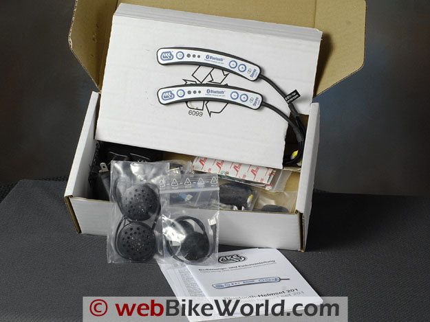 AKE "Stealth" Bluetooth Intercom 200 Box Contents