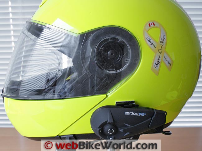 Interphone F5 on Schuberth C3