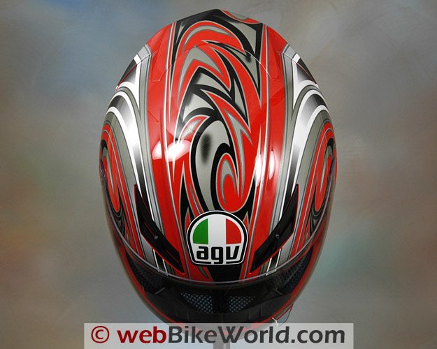 AGV K3 Helmet - Top View