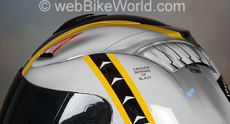 Akuma Helmets - V-1 Ghost Rider Side View, Top