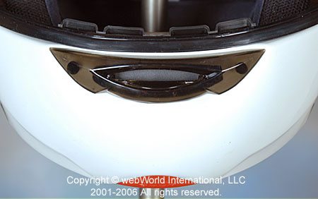 CMS GP-4 motorcycle helmet - chin bar venting