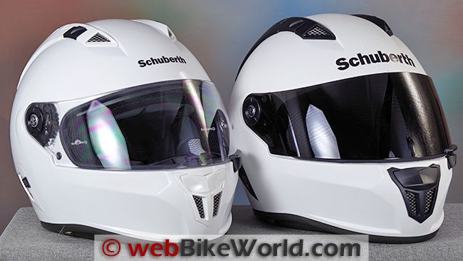 Schuberth SR1 DOT vs ECE Front