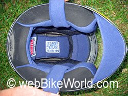 Shark RSR helmet liner