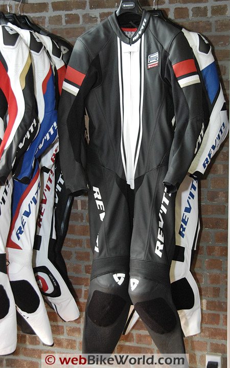 Rev'it CR leather one-piece motorcycle riding suit