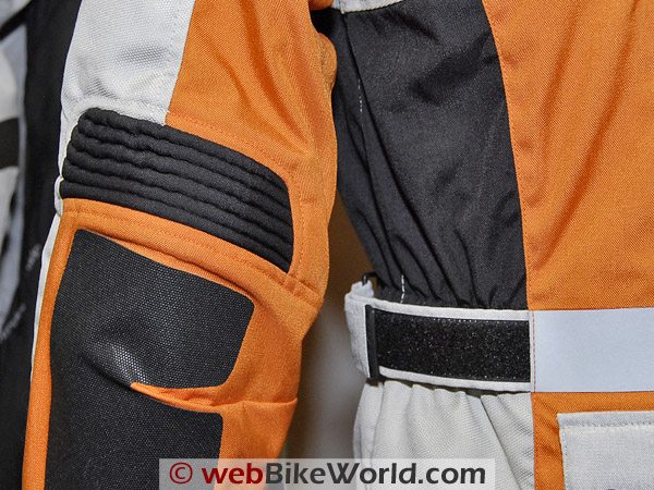 Rev'it Cayenne Pro - Superfabric on elbow and details.