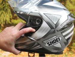 Shoei RF-1000 visor Quick Release Base Plate system