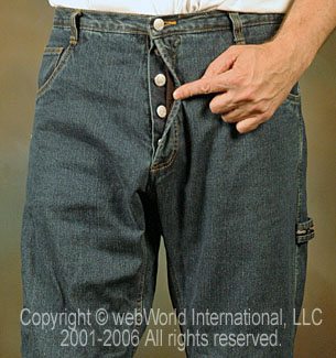 button pants