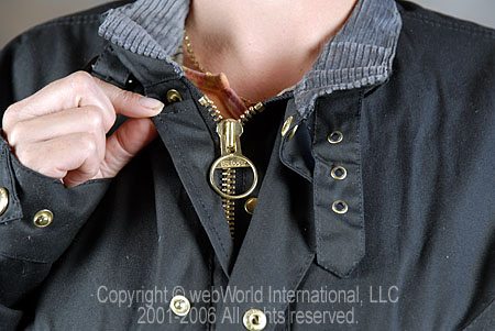 Barbour International Jacket - Neck and Zipper