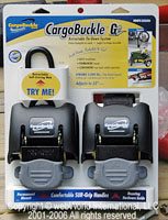 Cargo Buckle motorcycle trailer tie down system