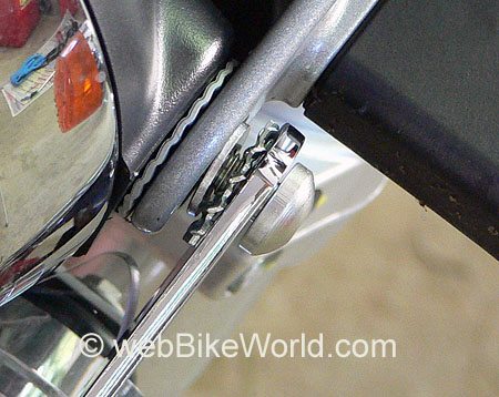 Motorcycle Fly Screen Headlight Mount
