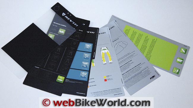 Rev'it 2012 Clothing Hang Tags