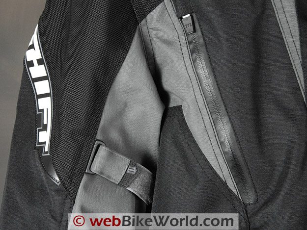 Shift Triton SS Waterproof Jacket - Waterproof Zipper and Sleeve Adjuster