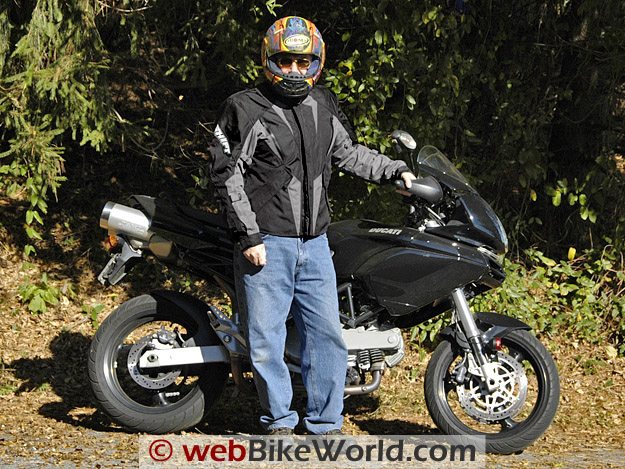 Shift Triton SS Waterproof Jacket on Rider
