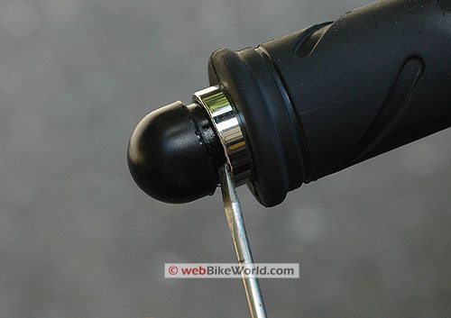 How to remove bar end weights honda #6