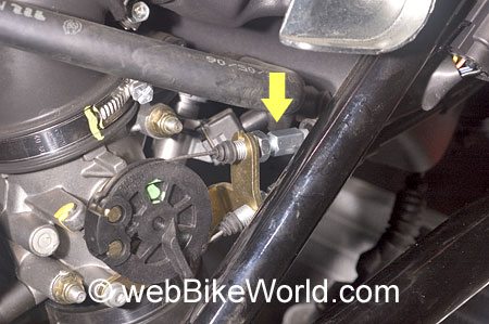 Before (right) and after (left) grinding the caliper mounting nuts.