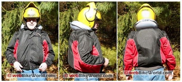 Moto-Air Airbag Jacket Deployed