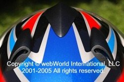 SCHUBERTH S1 motorcycle helmet, rear exhaust vents.