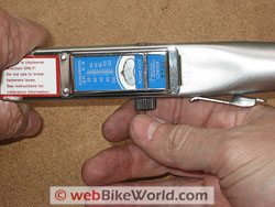 Precision Instruments C2 Split Beam Torque Wrench - setting the torque.