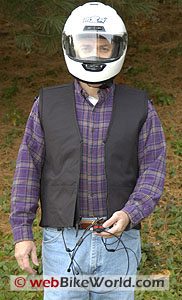 Motorcycle air bag vest