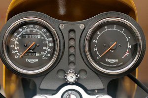 Motorcycle Clock on instrument cluster