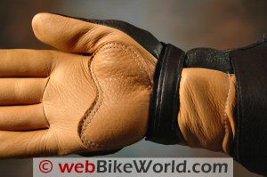 Deerskin insulated winter motorcycle riding gloves