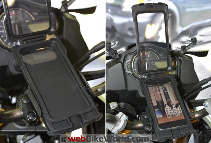 Interphone Pro Case for iPhone on Motorcycle