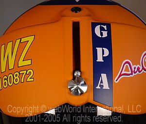 GPA Helmets - the "Aircraft" visor lowering system