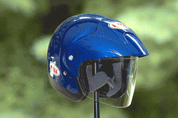 Bell motorcycle helmet animation