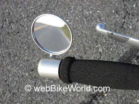 Oberon Bar End Mirror for Comparison (Left Side)