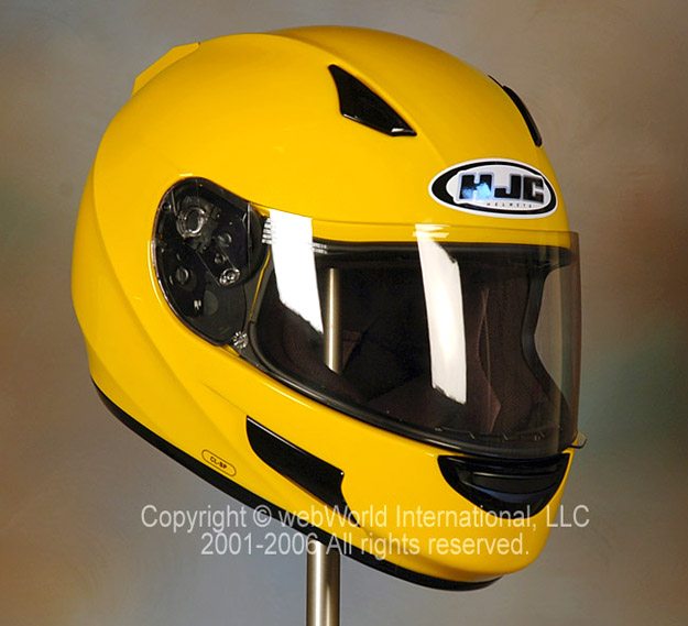 Hjc yellow hot sale helmet