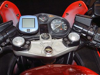 Garmin i3 Mounted on Tachometer Face