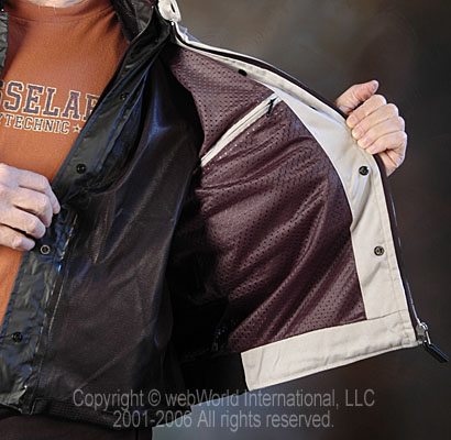 Rev'it Airforce Mesh Motorcycle Jacket - waterproof liner and jacket lining