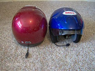 Autcom Active-PLUS Intercom Installed in the Bell Mag-8 Motorcycle Helmet