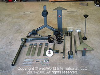 No-Mar Motorcycle Tire Changer - Parts Prior to Assembly