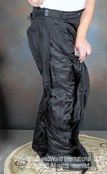 Full-Length Leg Zipper on the Fieldsheer Four Seasons Mesh Pants