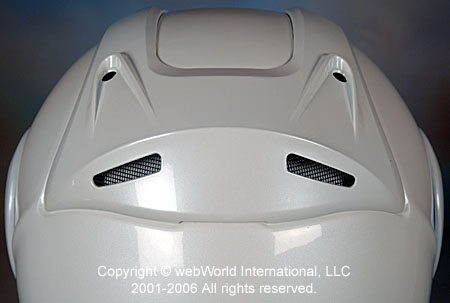 Z1R Eclipse Motorcycle Helmet - Rear Vent