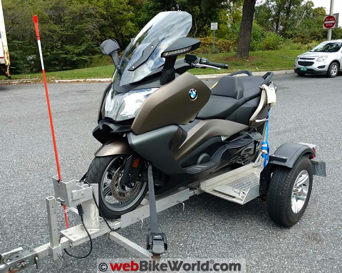 BMW Scooter on Trailer