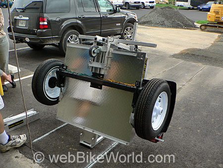 Bottom View - Rocket Folding Motorcycle Trailer