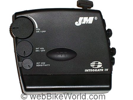 J&M Integratr IV Motorcycle Intercom - Side View