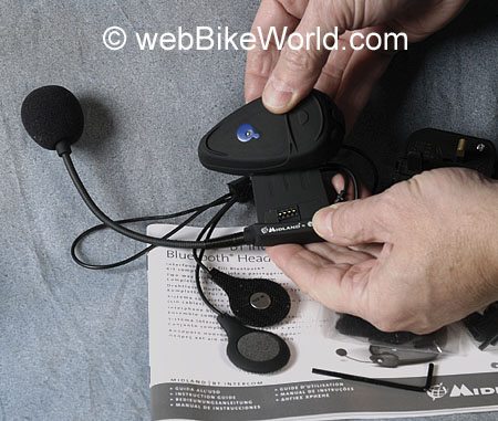 Removable Battery for Motorcycle Bluetooth Intercom System