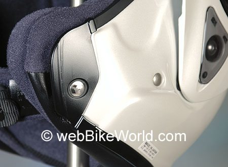 Shoei Multitec - Metal Post Latching Mechanism