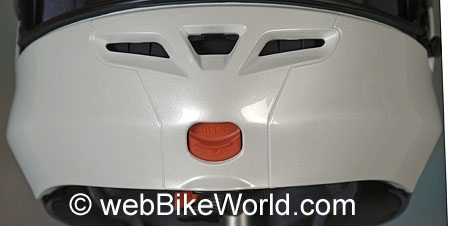 Shoei Multitec - Chin Vent and Flip-up Visor Release