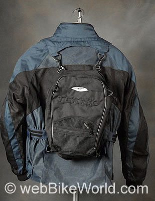 Teknic Sprint Jacket - Rear View With Backpack