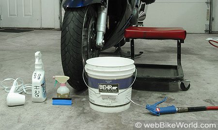 Installing the Tankslapper paint protection kit