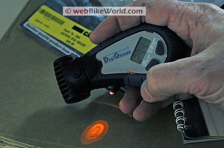 Oxford Digi Gauge Motorcycle Tire Air Pressure Gauge - LED Light
