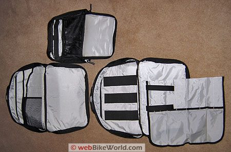 Marsee ZIPP Bag - Interior of detachable bags