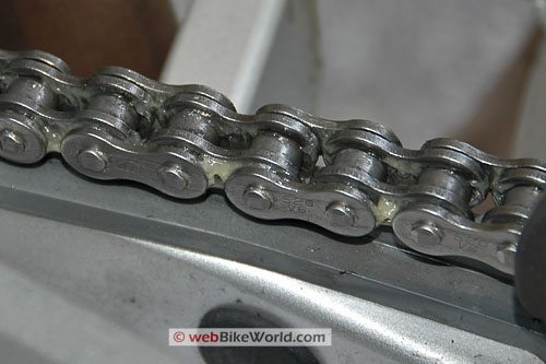 Alisyn Synthetic Chain Lube - After Excess Lube is Wiped From Chain